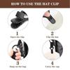 2Pcs Hat Clip for Various Hat Styles Easy Clip On Design for Secure Attachment In Outdoor Sports Running Cycling