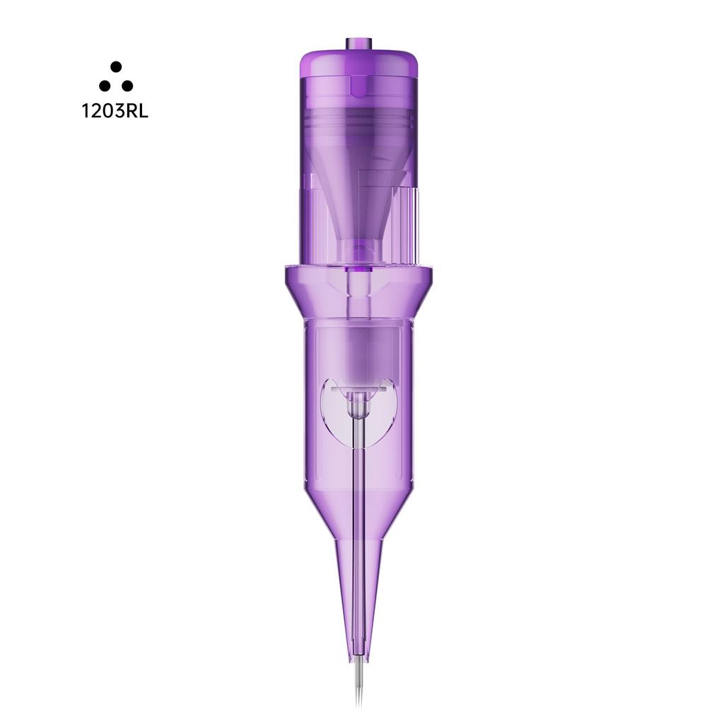 Purple Integrated Tattoo Needle, Cutting Thread and Fogging 20 Pcs Tattoo Tattoo Tattoo Embroidery, Blue Crescent Moon, Purple Needle Tattoo Equipment