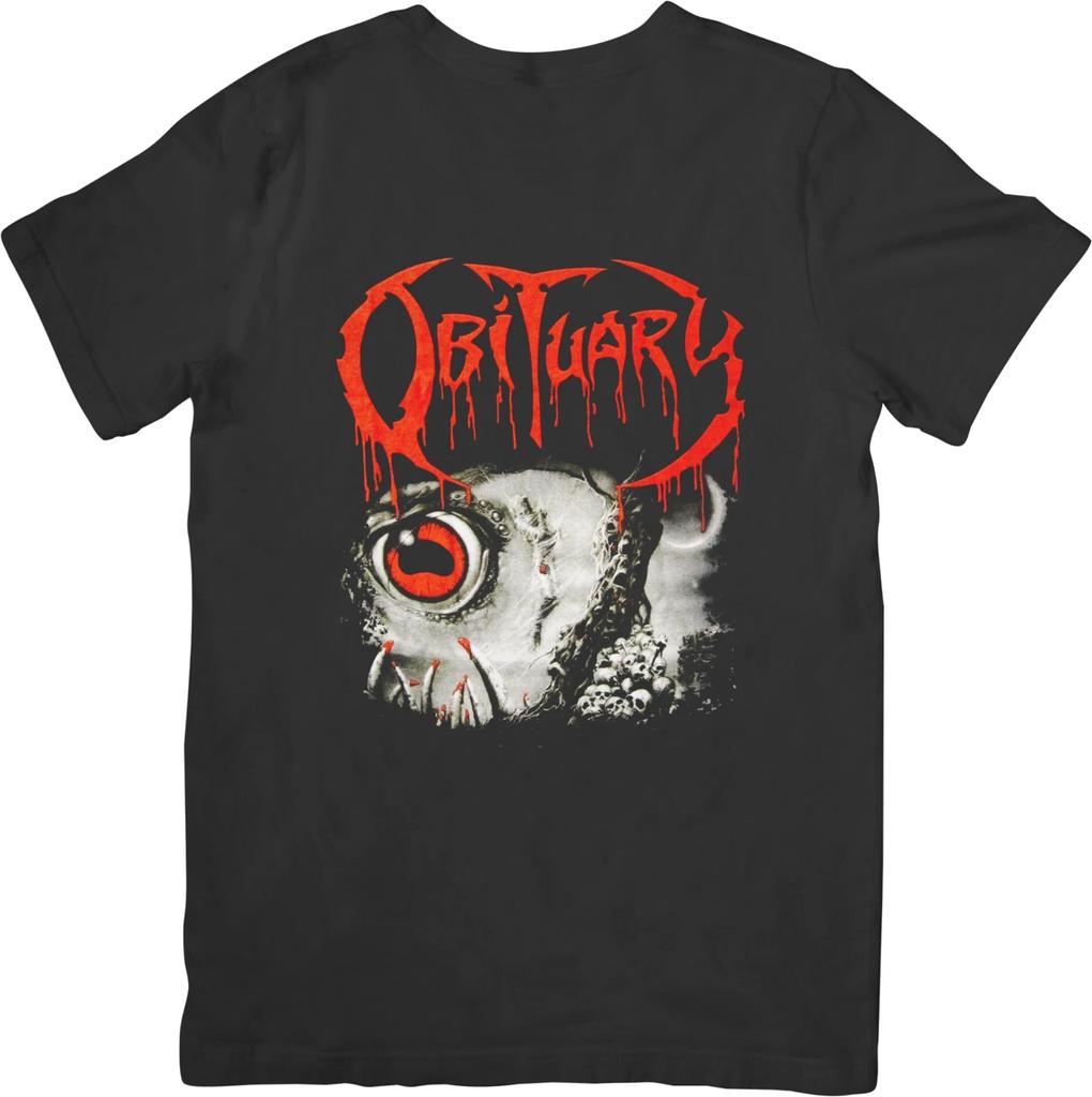 Obituary Music Unisex Fit for Men & Women Quality Cotton T-Shirt Black