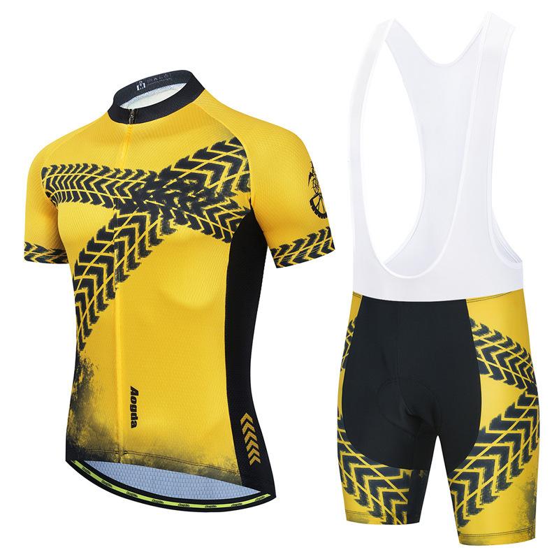 

2026 Summer Men s Bicycle Cycling Suit Short Sleeve Strap Suit Car Breathable Cycling Suit 5XL