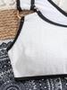 Color-matching Hollow-out One Shoulder Sexy Swimsuit Bikini