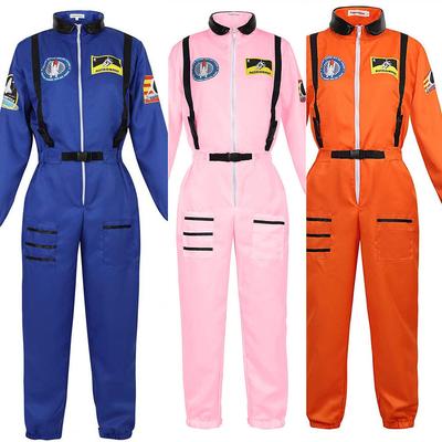 Adults Astronaut Costume Cosplay Women Men Space Astronaut Costume For Kids Jumpsuit Zipper Family Spacesuit Costume Carnival