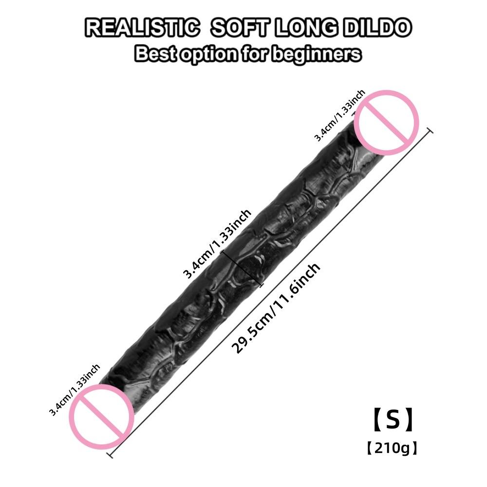 Colorful Bold Large Simulation Double-Headed Dragon Penis Lala Gay Women's Sexy Sex Product Dildo TPE