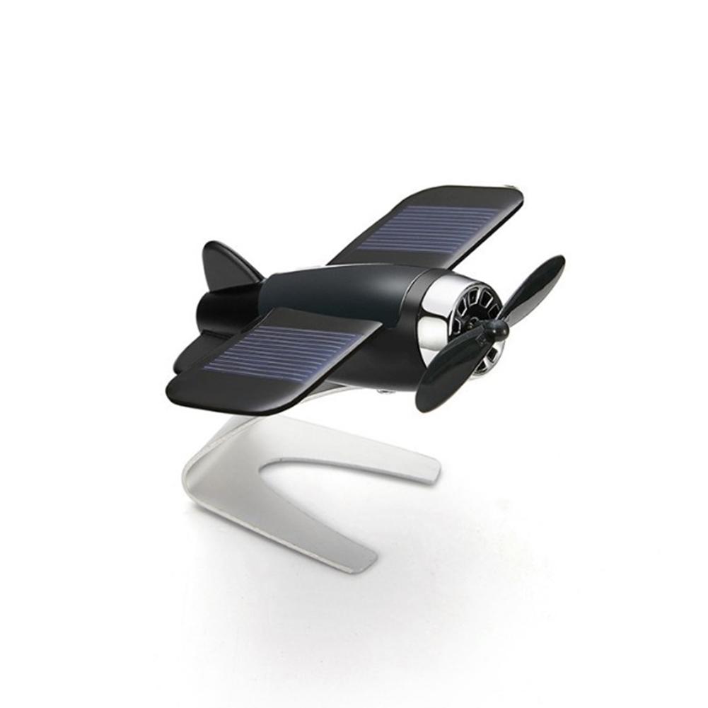 Solární model letadla na auto Ozdoby Styl Solárně poháněné letadlo pro dekoraci auta