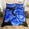 Rose Duvet Cover Bedding Set Full Queen For Boys Girls Gifts Bedroom Microfiber Comforter Cover With Pillowcases