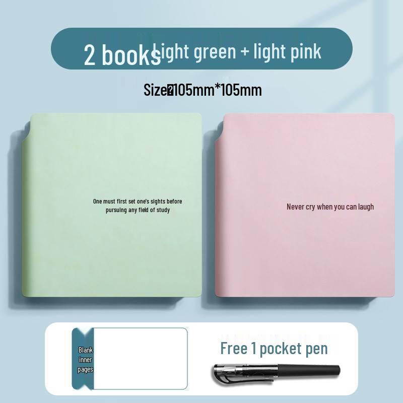 Fickduk: Portabelt rutat anteckningsblock & Praktisk anteckningsbok