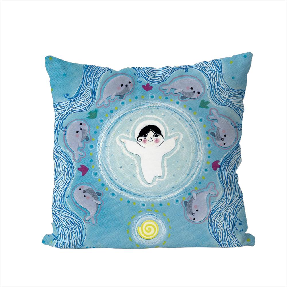 Song Of The Sea Pillow Case For Car Sofa Decorative Home Doublesided Print Plush Square Throw Pillow Cushion Cover