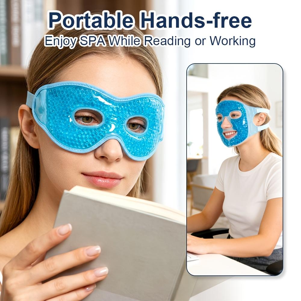 Colding Ice Face Mask & Cooling Eye Mask for Puffy Eyes Gel Bead Eye Mask Facial Care Tools for Facial Relaxation Gift For Women