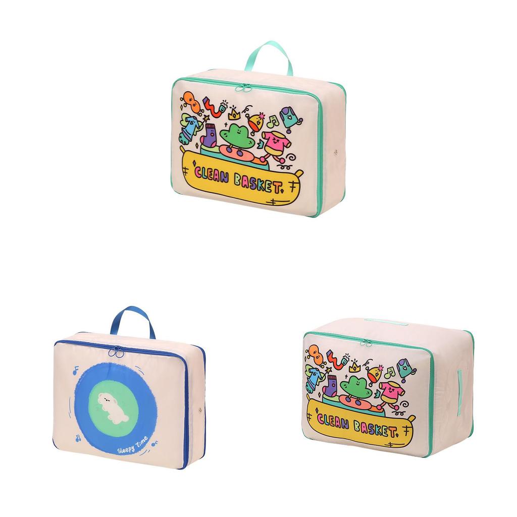 Cotton Quilt Storage Bag With Sealing Closure For Bedroom Organization And Travel Use