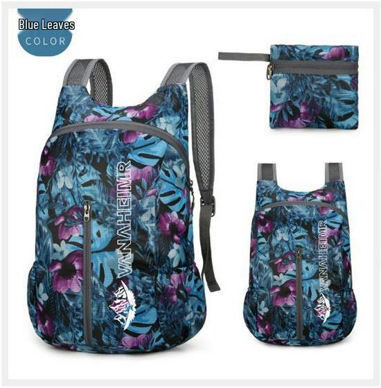 2025 Floral Pattern Lightweight Outdoor Folding Backpack for Travel