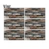 Modern Industrial Wall Decor 6Pcs Vintage Faux Stone Self?Adhesive Tiles, Waterproof Oil?Proof Backsplash Stain-resistant Covering Sticker, Peel &