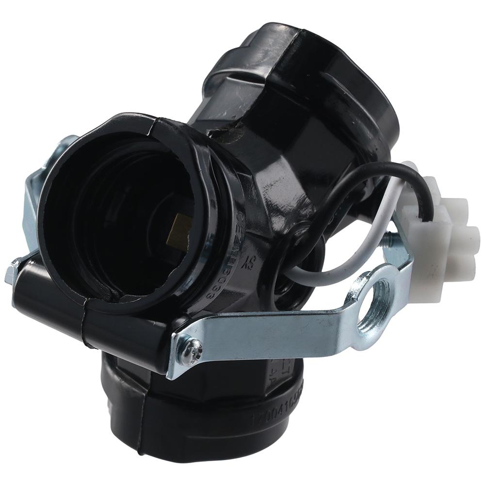 2Pcs Black Light Bulb Socket Splitters Phenolic Three-pronged Lamp Holder  Electrician