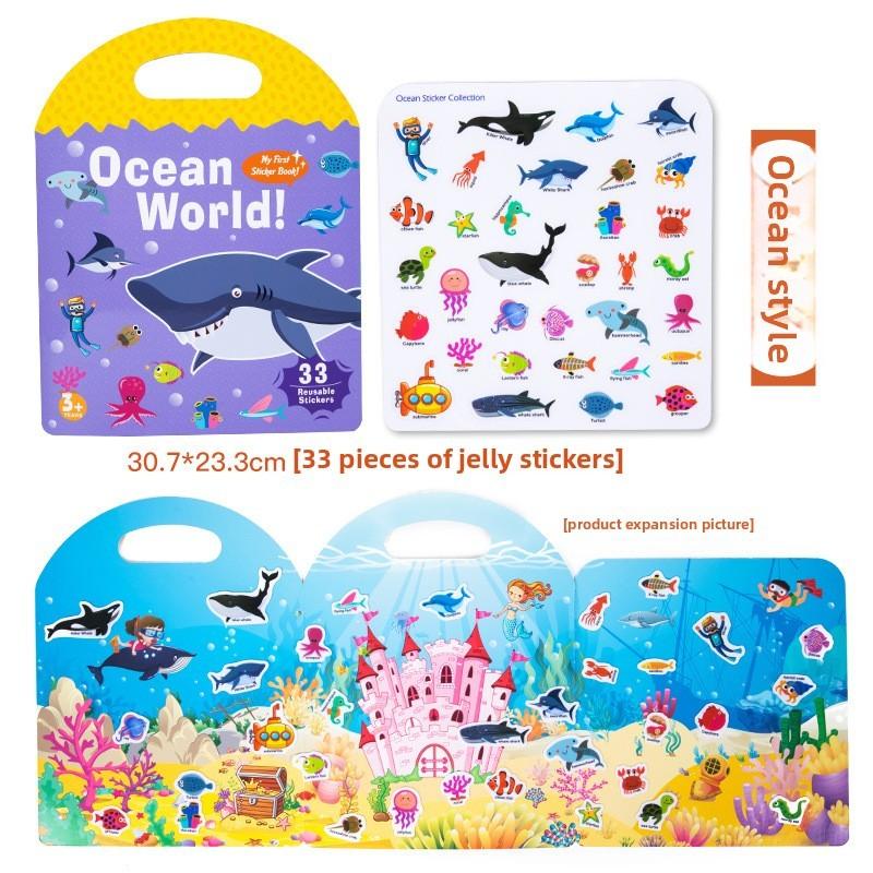 

Управление Веселый Трафик Животное Динозавр Насекомое Океанская Тема Детская Липкая Книга Ocean Design