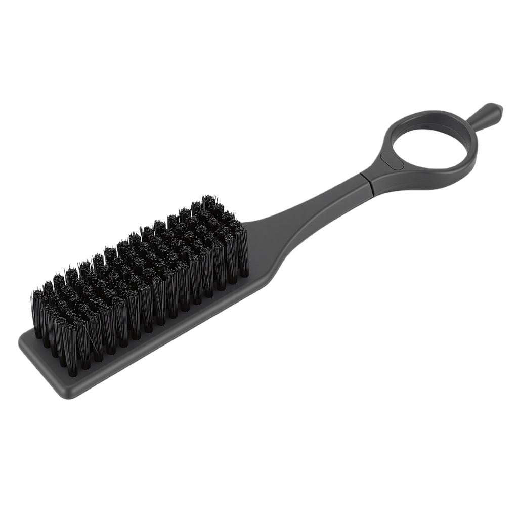 Barber Cleaning Clipper Brush Soft Portable Beard Styling Brush with Finger Ring for Stylists