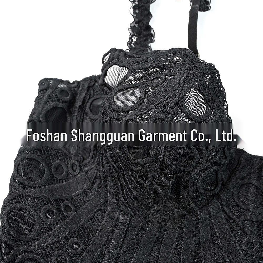 European-American Lace Corset Bodysuit