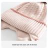Children's Cute Bear Ear Winter Hat and Scarf Set - Warm, Windproof Knit for Students