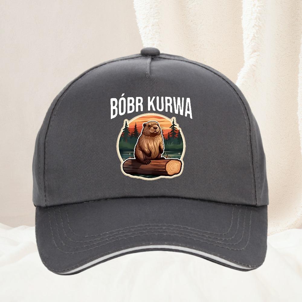 Bobr Kurwa Bober Beaver Bobr Baseball Cap Summer Baseball Hats Unisex Outdoor Adjustable Dad Hats Cap