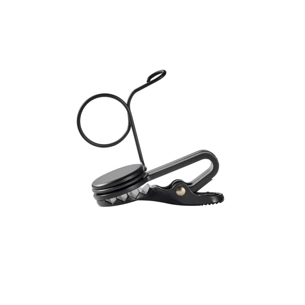 Shure Single Tie Clip for and WL183m Lavalier Microphones Pack of RK187T1-B WL185m, WL184m, (Black, 2)