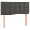 Box Spring Bed with Mattress Dark Gray 80 x 200 cm Velvet