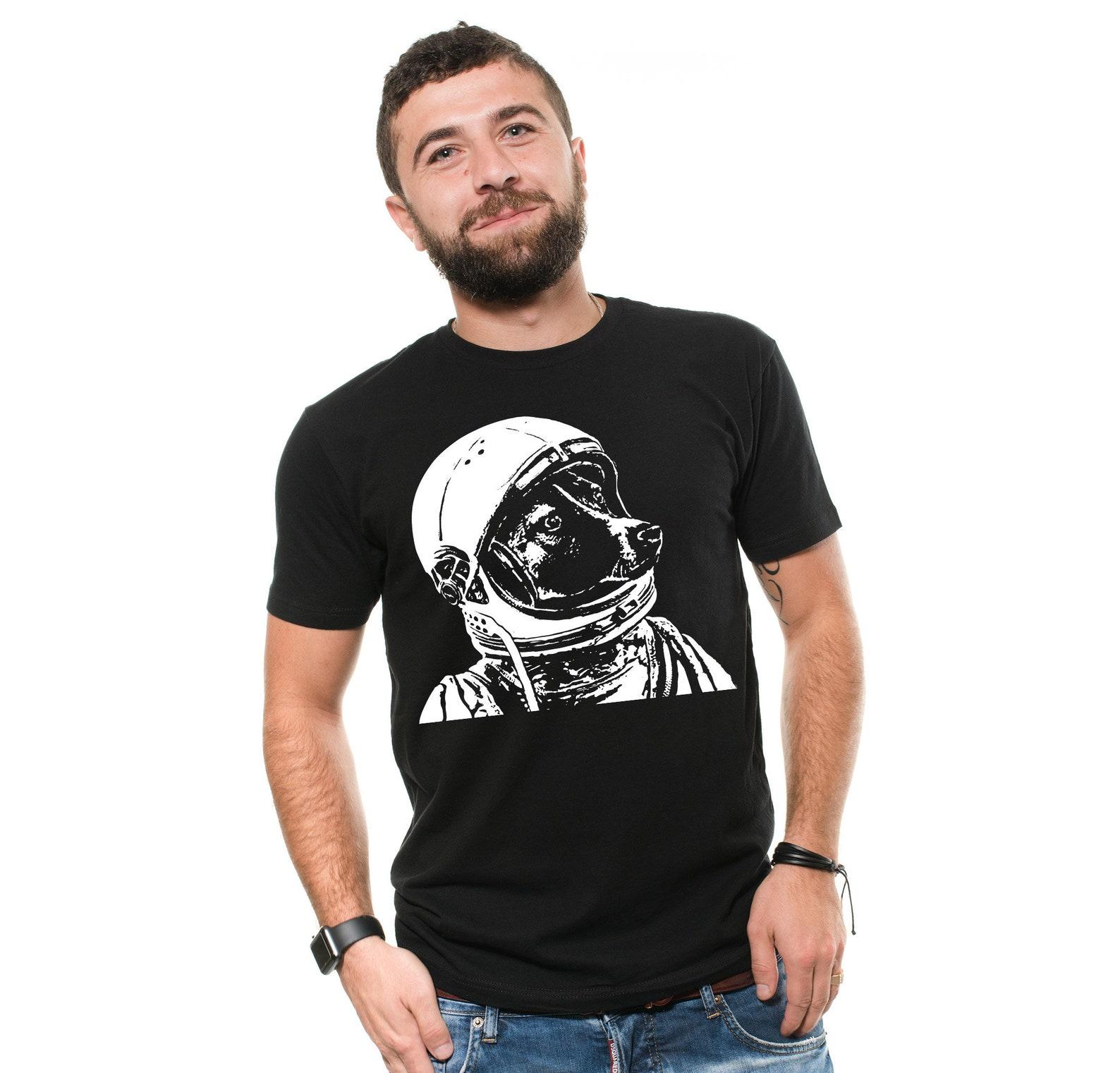 Astronaut Dog T-Shirt: Space Laika Tee - Funny Dog Owner Gift XL