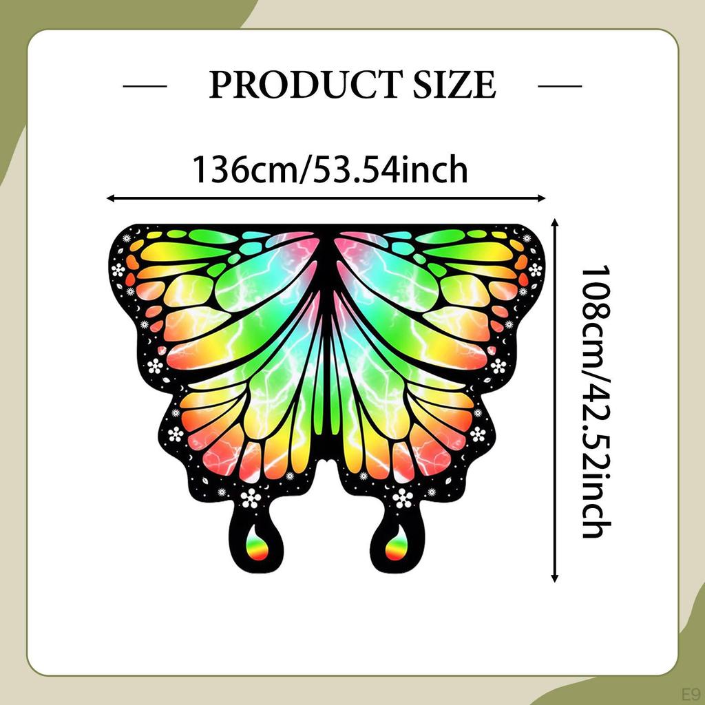 Kids Butterfly Wings Costume Cosplay Accessories for Halloween Role Play