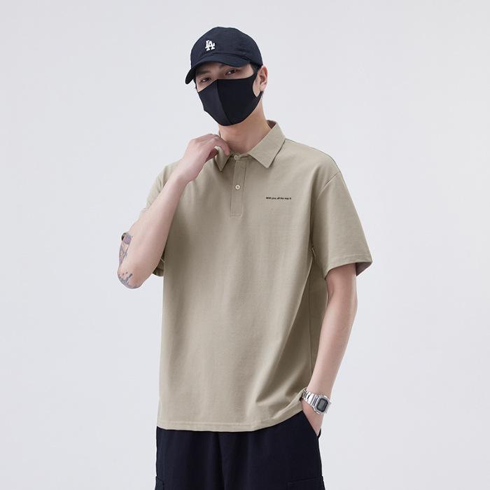 New Summer Thin Short Top Loose Lapel Short Sleeve POLO Shirt