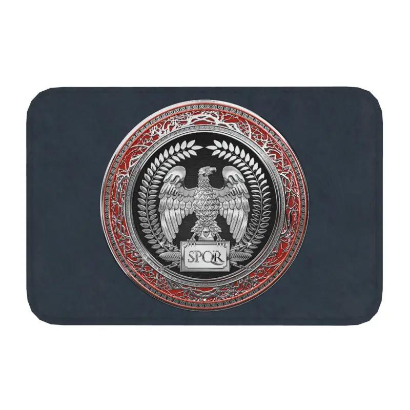 

Tapis d entrée pour porte d entrée, Empire romain doré, aigle, intérieur militaire SPQR, cuisine, salle de bains, salon 40cm x 60cm