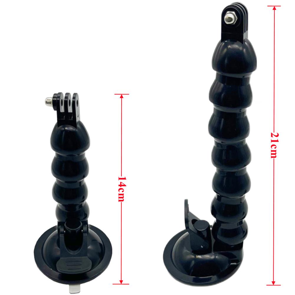 Windshield Suction Cup Car Mount Bracket Flex Clamp Arm For GoPro Hero 12 11 10 9 8 DJI Mount for Smartphone Action 3 4 Camera