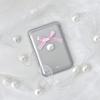Süßer Schleifen-Schmetterling Perlen Handy-Rückseite Kartenetui Für Ausweis Bankkarte Für Magsafe Für iPhone Handy-Kartenhalter Halterung