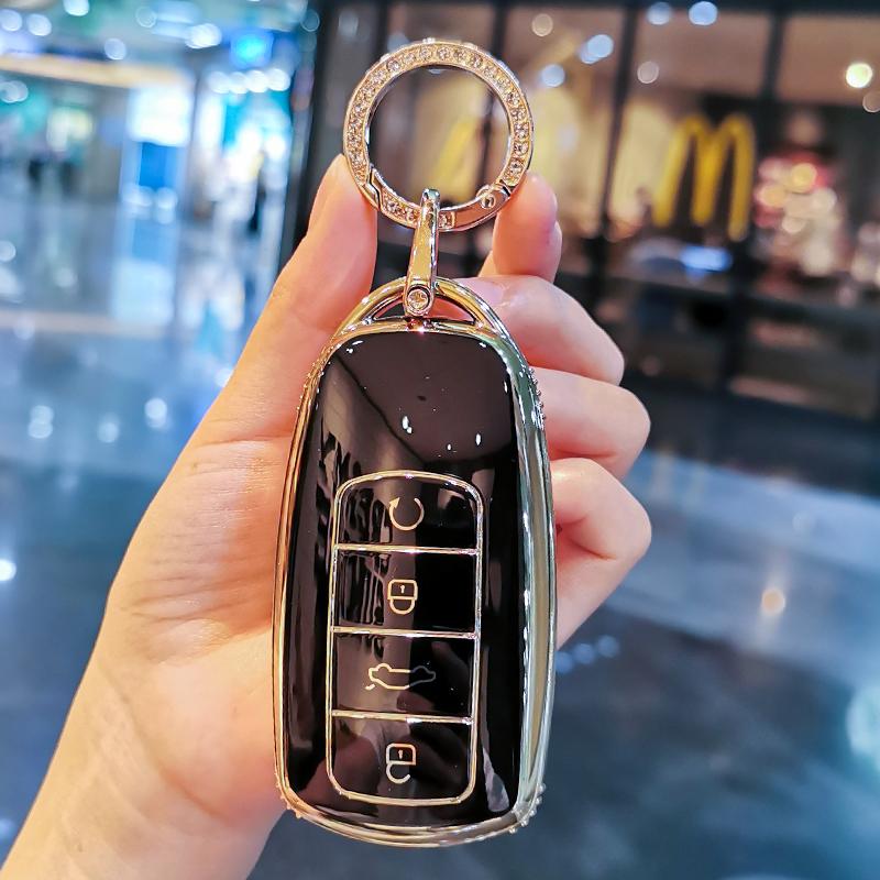 New TPU Car Remote Key Case Cover Protect Shell Bag For Chery Tiggo 8 Pro Tiggo 7 Pro PLUS 2021 Arrizo 5 4 Buttons Accessories