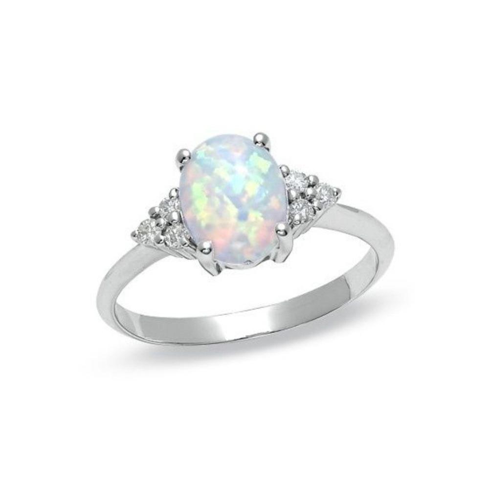 

Luxury Opal Rings, Jewelry European and American Couple Rings, Fashion Jewelry Gemstone Rings for Women No. 10
