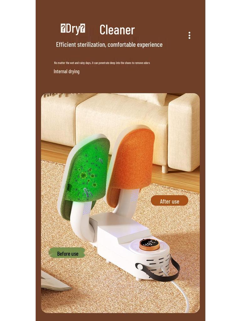 Foldable Smart Shoe Dryer with UV Light for Deodorizing & Sterilizing
