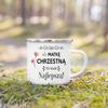 Best Godmother & Godfather In The Word Printed Mug Camping Enamel Cup Coffee Cups Festive Birthday Gifts for Godmother Godfather