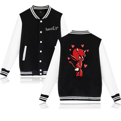 Honestav Graphic Print Men Women Jacket Coat Sweatshirts Hoodie Baseball Uniform Streetwear Boys Girls Cardigan Tops Clothes