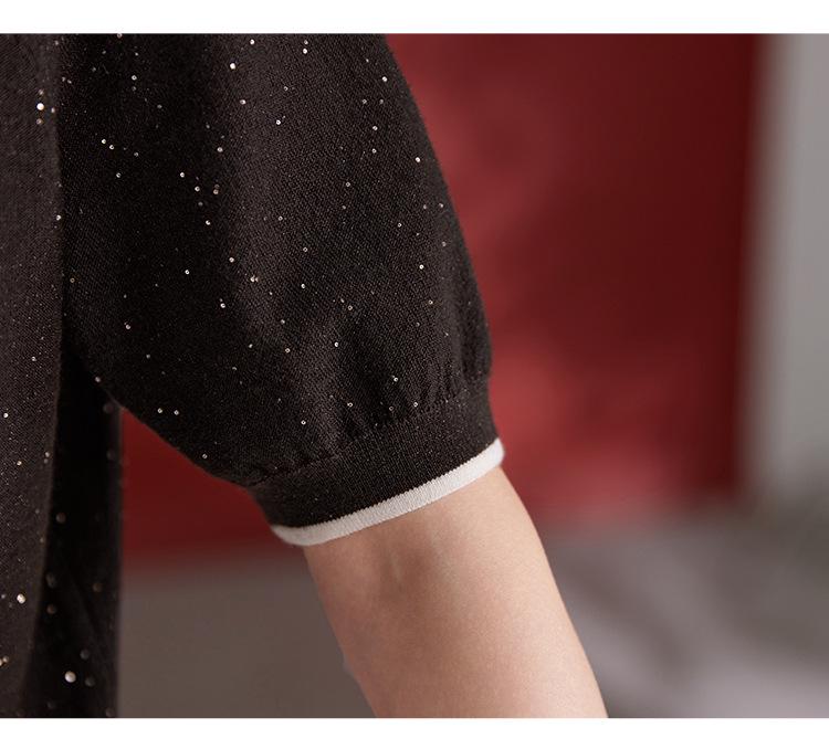 Women's Autumn Wool & Silk Slimming Sweater - Versatile, Comfortable, Everyday Style