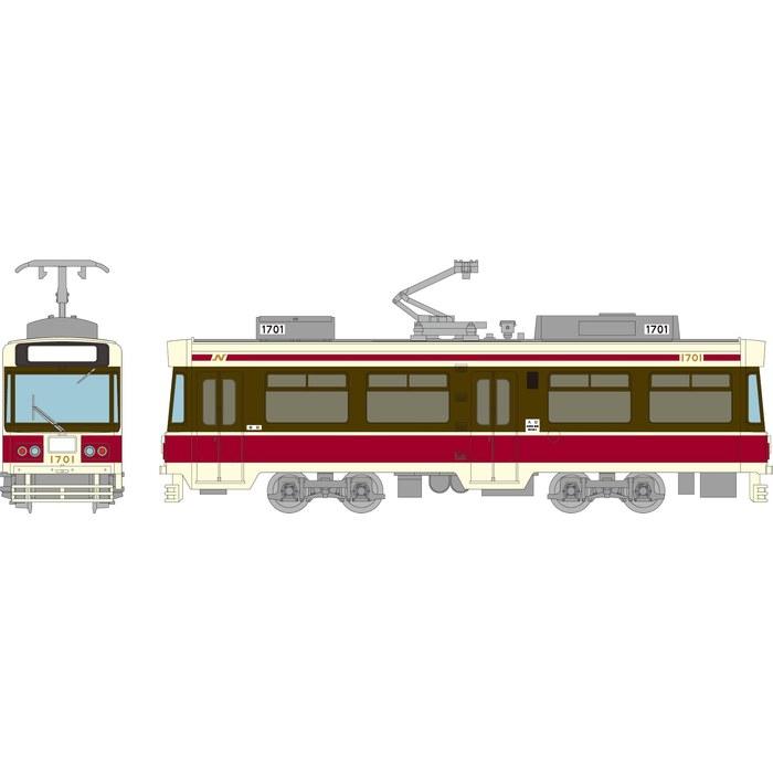Tomitec Railway Collection Nagasaki Electric Railway 1700 Type 1701 N Scale 335597 Multicolor