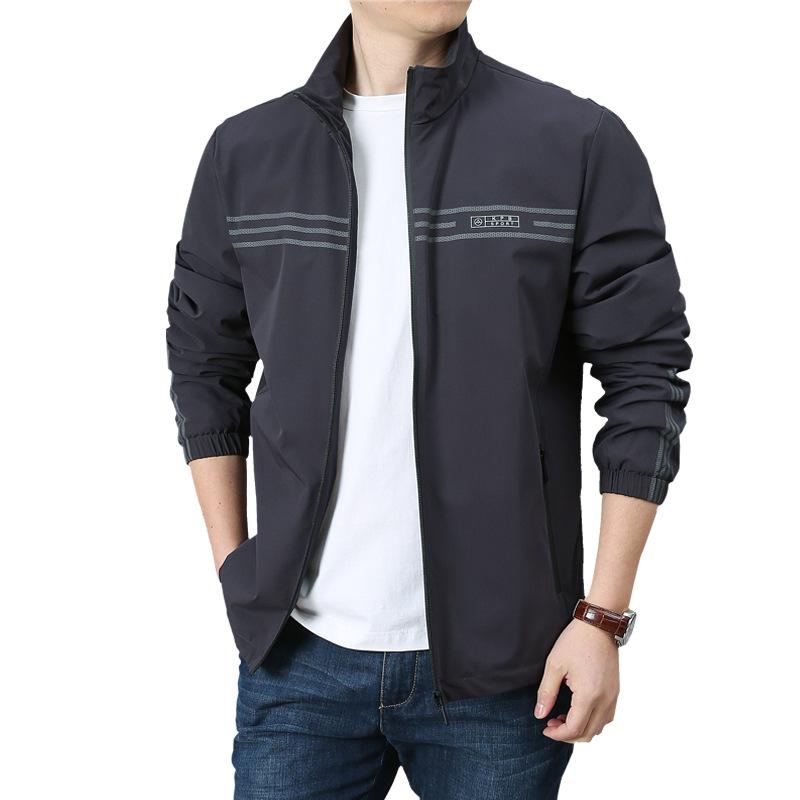 Men's Stretch Casual Solid Color Autumn Jacket, 2025 Trend