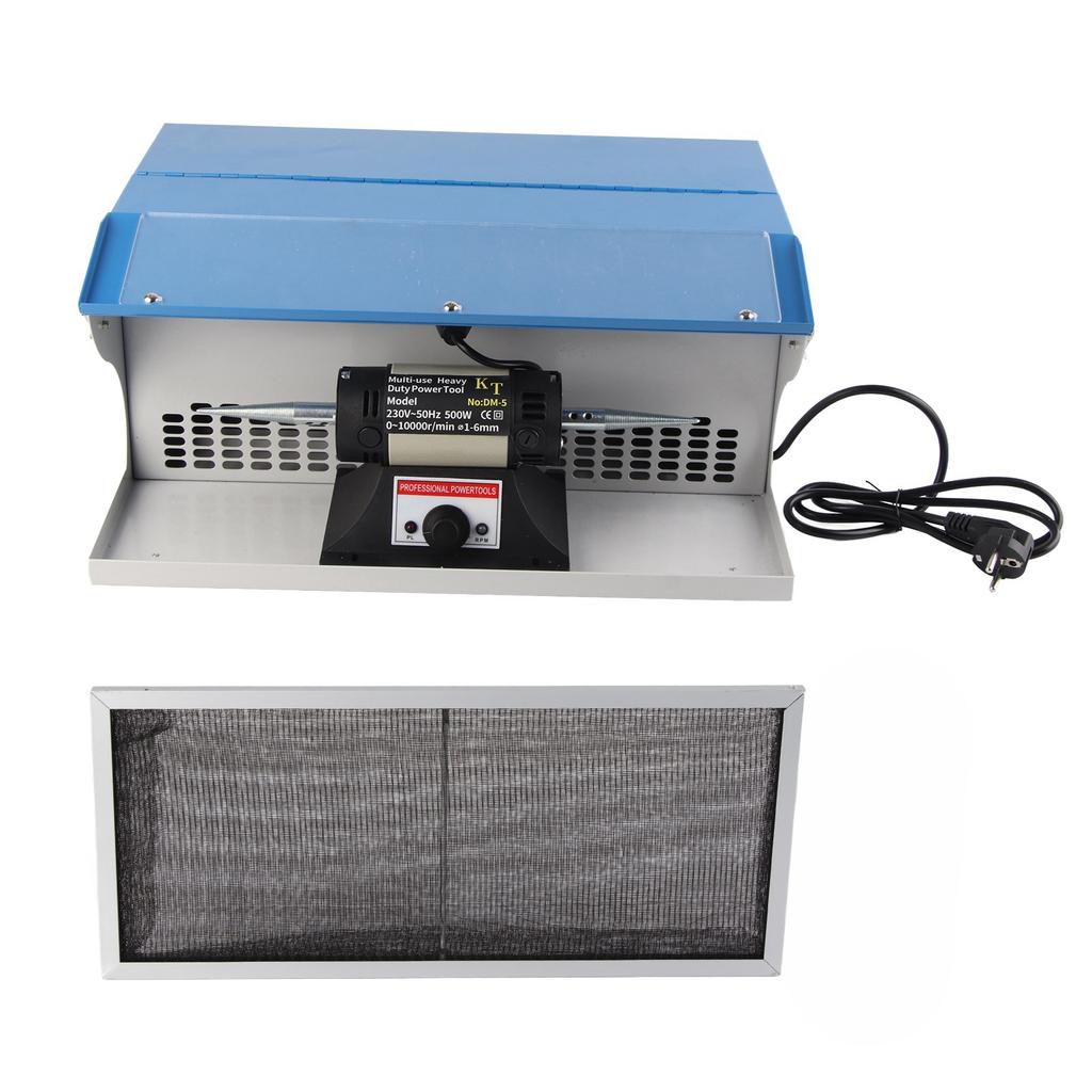 Rock Polisher Jewelry Grinding Machine Double Ended Cloth Ornament Polishing Machine with Lamp for