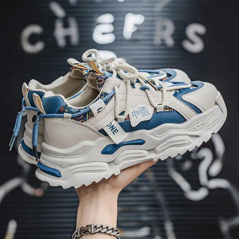 Round Foot Fall Elderly Loafers Men's Tennis Shoes Sneakers Mens Luxury Designer Sneakers Sport Choes Stylish Different