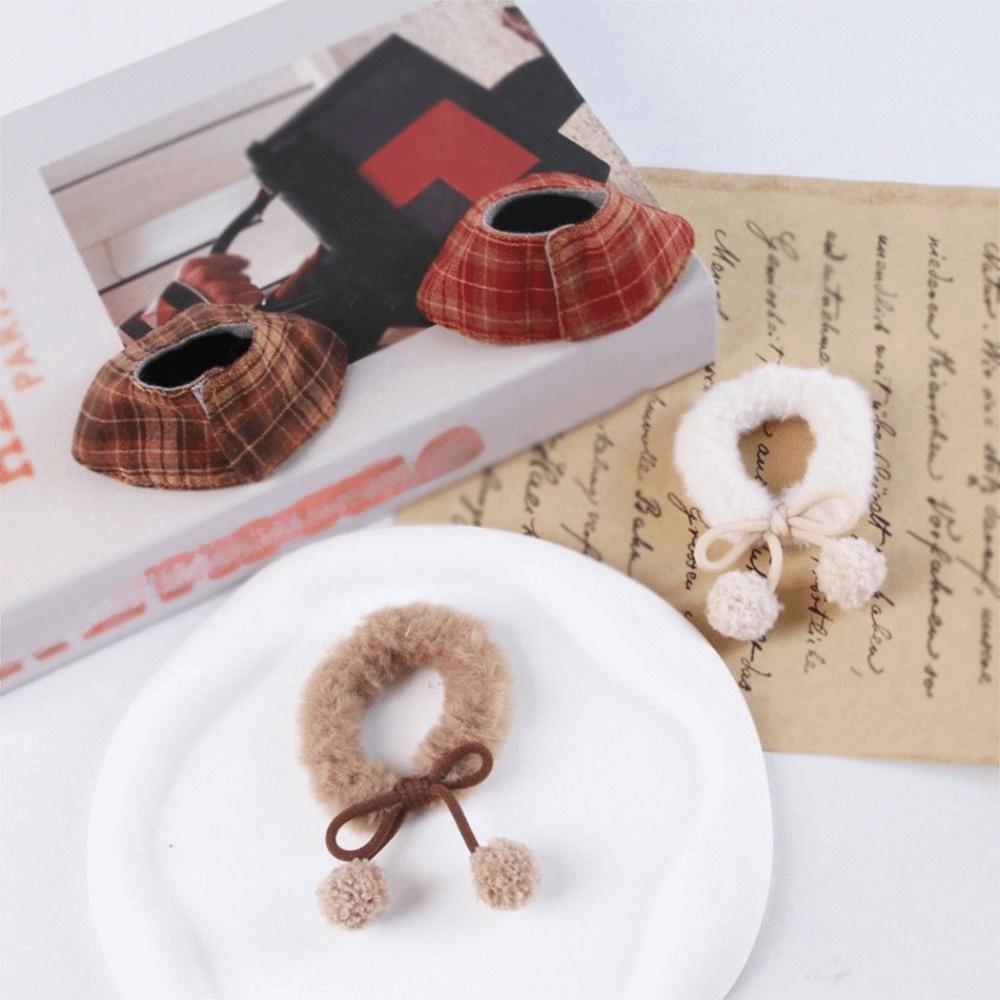 Comfortable Furry Collar Scarf Set Warm Parrot Outerwear Cute Pet Transformation Outfit  Festive