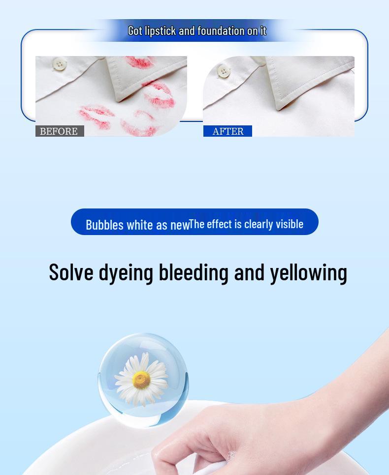 Bleach Powder for Stain Removal and Whitening of White Clothes