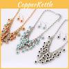 Multi Ethnic Style Layer Design Simulation Gemstone Decoration Necklace Women