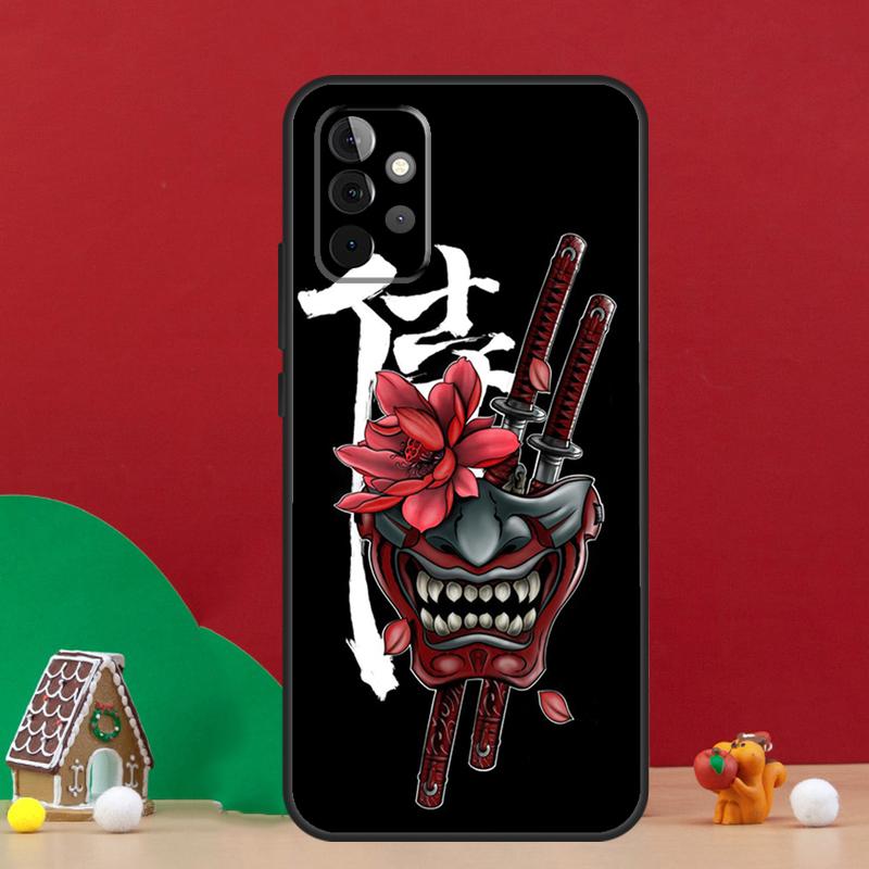 Japan Samurai Ninja Ronin Case For Samsung Galaxy A54 A06 A16 A26 A36 A56 A53 A32 A52 A33 A13 A55 A35 A15 A14 A34 A17