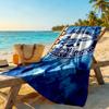 Fc Zenit Saint‑petersburg Customized Name Beach Towel Quick-Dry Soft Microfiber Perfect for Traveling Yoga Camping and Swimming
