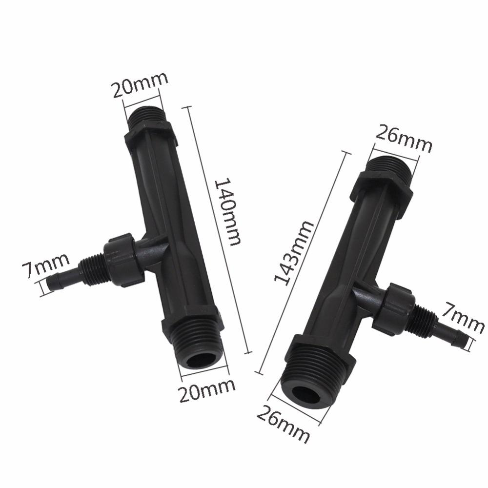 Venturi Tube 1/2" 3/4" Male Thread Agriculture Fertilizer Injector Automatic Fertilization System Garden Irrigation Supplies