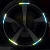 20Pcs Rainbow Car Wheel Reflective Sticker Personalized Motorcycle Electric Bicycle Colorful Anti Night Light Decorative Sticker