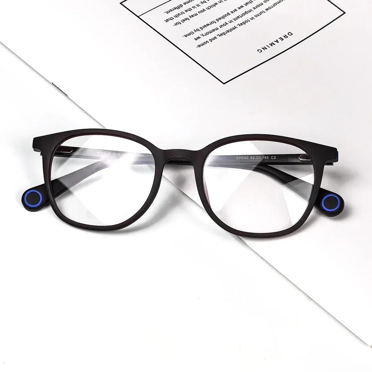 

SHINU Shortsighed Grade Glasses Far Myopia Resin Lenses Blue Light TR90 Eyeglasses Myopia Glasses for Women frame only