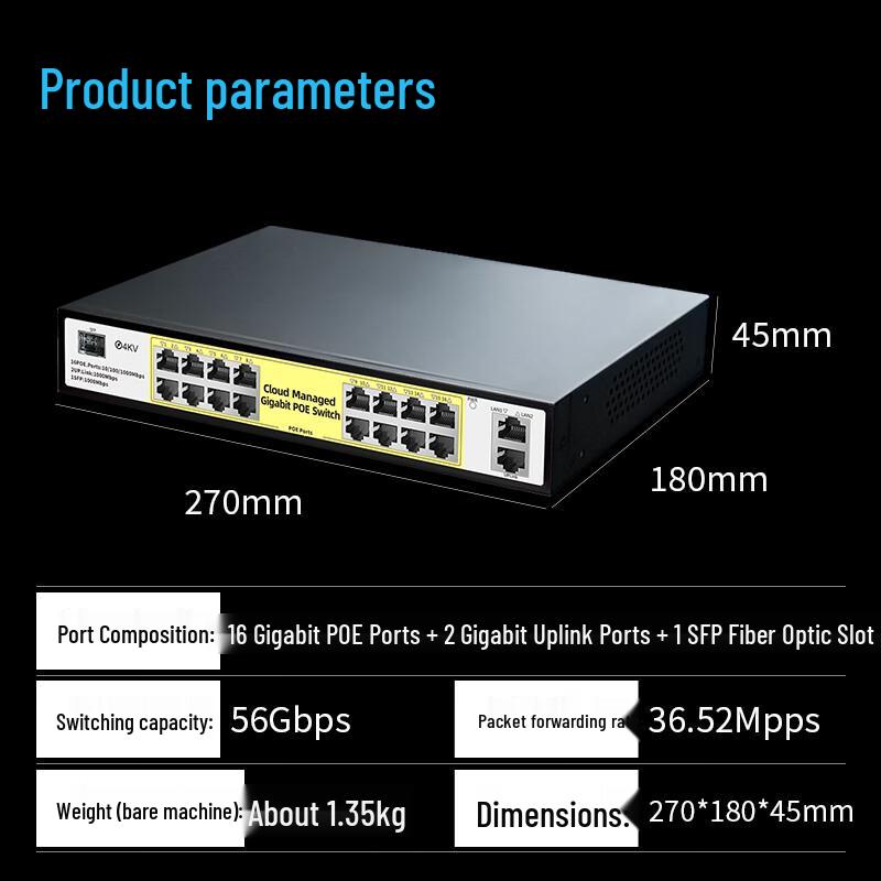 Huo Yi Managed PoE Network Switch