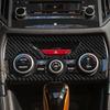 NVCNX Real Premium Carbon Fiber for Subaru Forester Accessories 2019-2024 2020 2021 2022 2023 Car Dash AC Climate Control Panel Cover Interior Trim