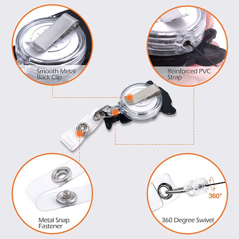 1pc Health Care Retractable Badge Reel Clips for Nurse Doctor Hospital Medical Workers Kawaii Business Card Holder Accessories